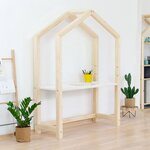 Bureau enfant cabane STOLLY naturel et blanc