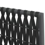 vidaXL Chaises de jardin avec coussins lot de 4 noir 54x61x83 cm rotin