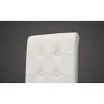 vidaXL Chaises à manger lot de 2 blanc similicuir