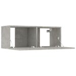 vidaXL Ensemble de meubles TV 5 Pièces Gris béton Bois d'ingénierie