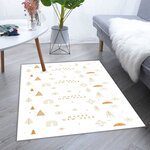 Tapis d'intérieur Noël 70 x 140 cm - Blanc