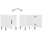 vidaXL Tables de chevet 2 Pièces blanc 40x40x50 cm bois d’ingénierie