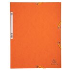 Lot De 3 Chemises À Élastiques 3 Rabats Carte Lustrée 400g/m2 - A4 - Soleil - X 17 - Exacompta