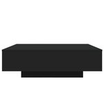 vidaXL Table basse avec lumières LED noir 100x100x31 cm