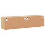 vidaXL Meubles TV avec lumières LED 2 Pièces chêne sonoma 60x30x30 cm