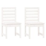 vidaXL Ensemble de bistrot de jardin 3 Pièces blanc bois de pin massif
