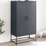 vidaXL Buffet haut anthracite 68 5x38 5x123 5 cm acier
