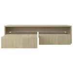 vidaXL Set de tables basses gigognes chêne sonoma bois d'ingénierie