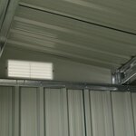 Vidaxl abri de jardin à portes coulissantes vert 386x312x178 cm acier