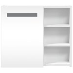 vidaXL Armoire de salle de bain à miroir avec LED blanc 60x13x52 cm
