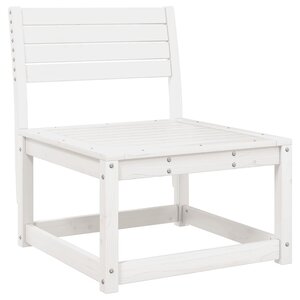vidaXL Canapé de jardin blanc bois de pin massif