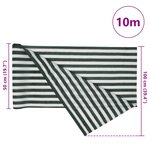 vidaXL Filet brise-vue vert et blanc 1x10 m PEHD 75 g/m²