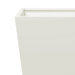 vidaXL Jardinières 2 Pièces blanc 30x30x30 cm acier