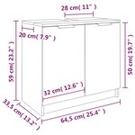 vidaXL Armoire de bain Sonoma gris 64 5x33 5x59 cm Bois d'ingénierie