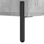 vidaXL Table basse gris béton 50x50x40 cm bois d'ingénierie