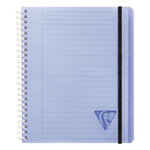 Carnet spirales proactiv'book linicolor 16 x 21 cm - blanc ligné - 180 pages - lot de 5 - clairefontaine