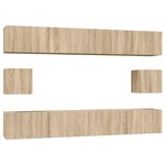 vidaXL Ensemble de meubles TV 6 Pièces Chêne sonoma Bois d'ingénierie