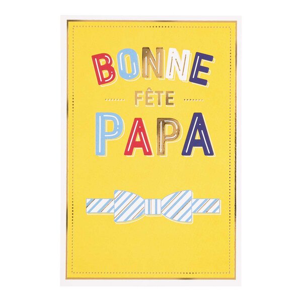 Carte Fête Des Pères - Bonne Fête Papa - Draeger paris