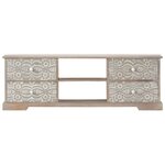 vidaXL Meuble TV 120x30x40 cm Bois d'acacia massif