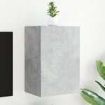 vidaXL Meuble TV mural gris béton 40 5x30x60 cm bois d'ingénierie