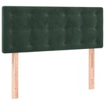 vidaXL Sommier à lattes de lit avec matelas et LED Vert foncé 80x200cm