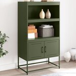 vidaXL Meuble TV anthracite 100 5x39x60 5 cm acier