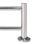 Porte serviettes double - Barre Fixe 2 tubes