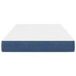 Matelas à ressorts ensachés vidaXL Bleu Medium 120x200x20 cm en tissu