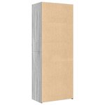 vidaXL Buffet haut sonoma gris 70x41x185 cm bois d'ingénierie