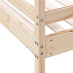 vidaXL Lit superposé sans matelas 80x200/140x200 cm bois massif