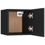 vidaXL Ensemble de meubles TV 6 Pièces Noir Bois d'ingénierie