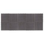 vidaXL Carreaux de terrasse 10Pièces Délavage gris 30x30 cm Acacia solide