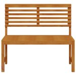 Banc de jardin vidaXL 100x50x91 cm en bois massif d'acacia