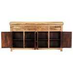 vidaXL Buffet avec 4 tiroirs 160x40x85 cm Bois massif de manguier