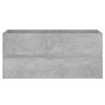 vidaXL Armoire d'évier et lavabo intégré gris béton bois d'ingénierie