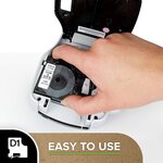 DYMO cassette ruban D1 12mm x 7m Noir/Blanc (compatible avec les LabelManager et les LabelWriter Duo)
