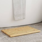 vidaXL Tapis de bain 2 Pièces 50x35 cm bambou