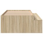 vidaXL Cadre de lit Chêne Sonoma 90x190 cm