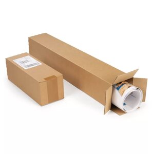 5 cartons d'emballage allongés 31 x 10.5 x 10.5 cm - Simple cannelure