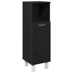 vidaXL Ensemble de meubles de salle de bain 3 pièces en bois d'ingénierie noir chêne