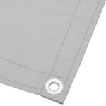vidaXL Écran de balcon gris clair 90x500 cm 100  polyester oxford