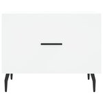 vidaXL Tables basses 2 Pièces blanc 50x50x40 cm bois d'ingénierie