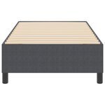 vidaXL Lit à ressorts Box Gris foncé 90x200 cm Tissu en velours côtelé
