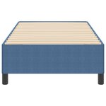 vidaXL Cadre de Lit Bleu 90x200 cm Tissu Côtelé