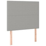 vidaXL Cadre de lit sans matelas gris clair 80x200 cm tissu