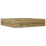 vidaXL Jardinière 110x110x23 cm bois de pin imprégné