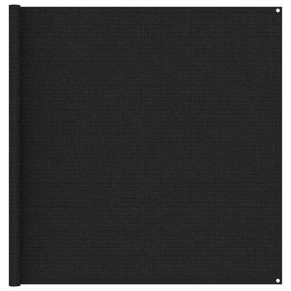 vidaXL Tapis de tente 200x200 cm Noir