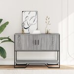 vidaXL Table console sonoma gris 100x35x74 5 cm bois d'ingénierie