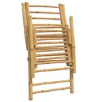 vidaXL Chaises de bistro pliantes lot de 6 et coussins blanc crème