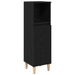 vidaXL Ensemble de meubles de salle de bain 3 pièces Chêne noir Bois d'ingénierie